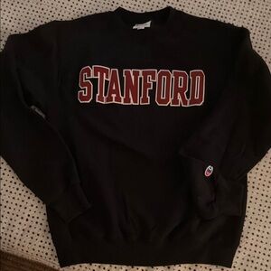 Champion Stanford Black Crewneck Sweatshirt